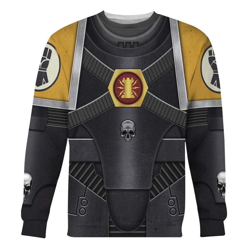 Pre-Heresy Imperial Fists in Mark IV Maximus Power Armor T-shirt Hoodie Sweatpants Cosplay -  CustomsPig