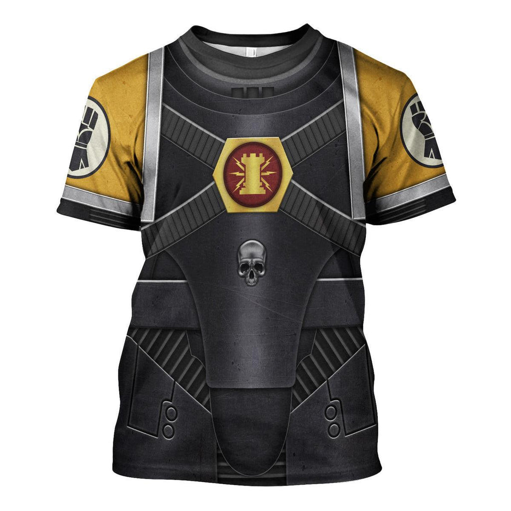 Pre-Heresy Imperial Fists in Mark IV Maximus Power Armor T-shirt Hoodie Sweatpants Cosplay -  CustomsPig