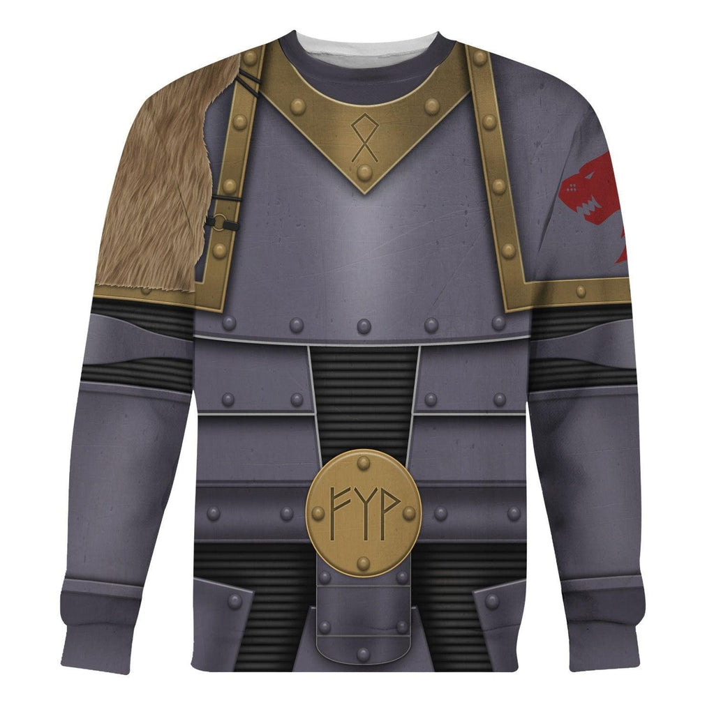 Pre-Heresy Space Wolf Legion in Mark II Crusade T-shirt Hoodie Sweatpants Cosplay - CustomsPig