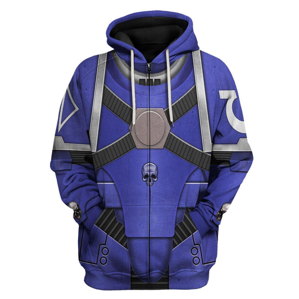 Pre-Heresy Ultramarines in Mark IV Maximus Power Armor T-shirt Hoodie Sweatpants Cosplay -  CustomsPig