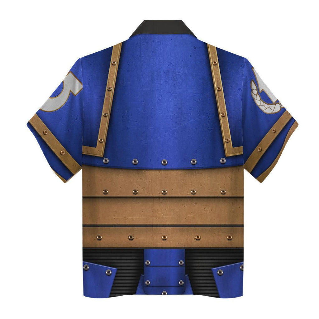 Pre-Heresy Ultramarines Legion in Mark II Crusade T-shirt Hoodie Sweatpants Cosplay - CustomsPig