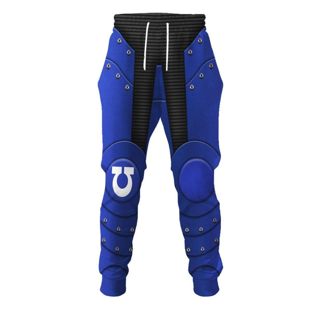 Pre-Heresy Ultramarines Legion in Mark II Crusade T-shirt Hoodie Sweatpants Cosplay - CustomsPig