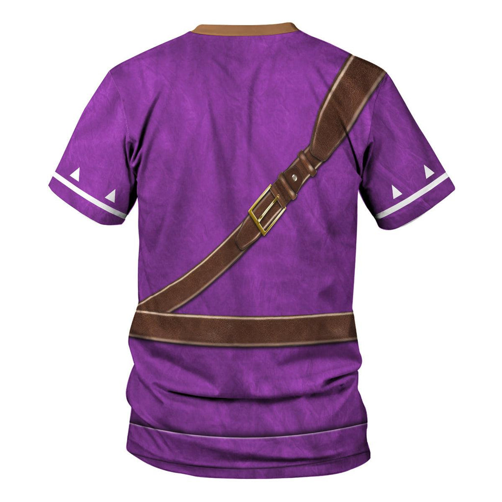 Purple Link Attire Unisex Hoodie Sweatshirt T-shirt Sweatpants Cosplay - CustomsPig.com