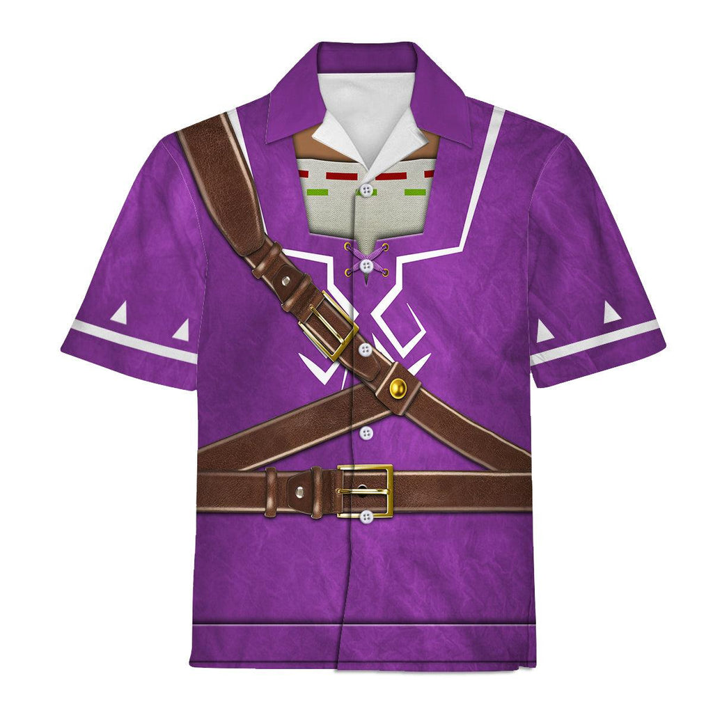 Purple Link Attire Unisex Hoodie Sweatshirt T-shirt Sweatpants Cosplay - CustomsPig.com