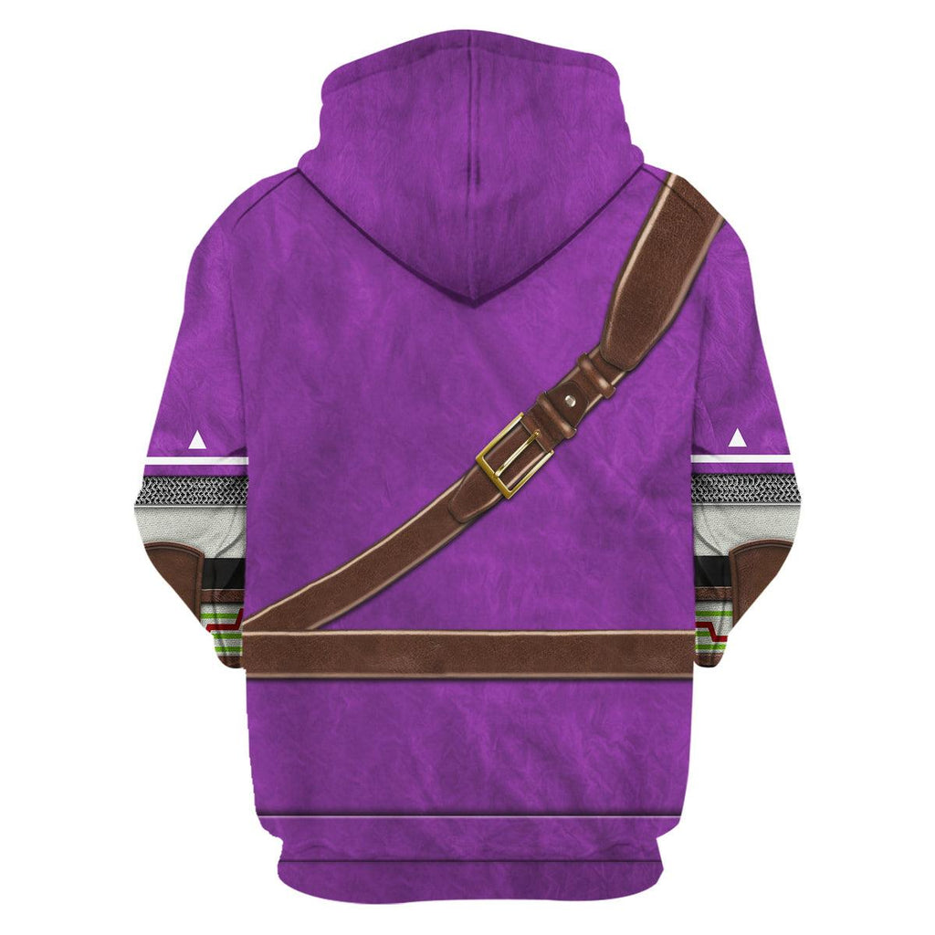 Purple Link Attire Unisex Hoodie Sweatshirt T-shirt Sweatpants Cosplay - CustomsPig.com