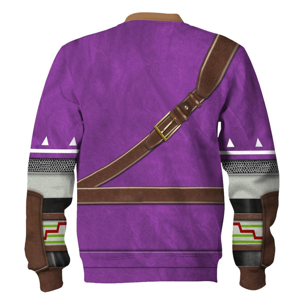 Purple Link Attire Unisex Hoodie Sweatshirt T-shirt Sweatpants Cosplay - CustomsPig.com