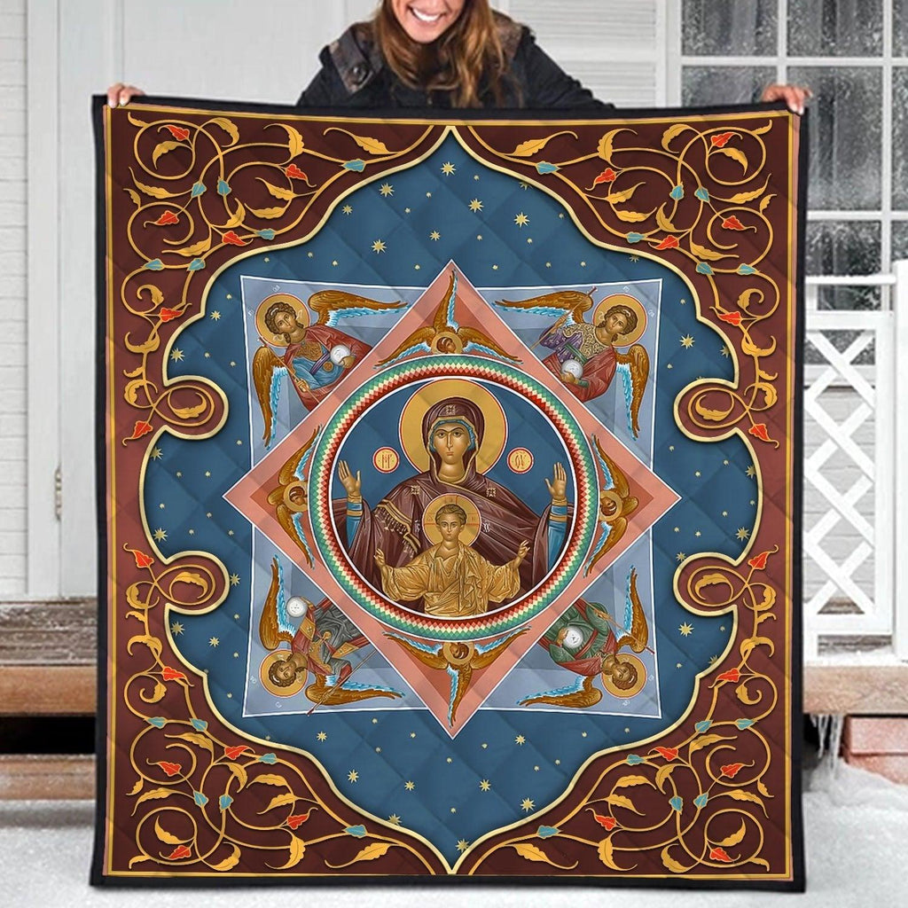 Quilt Jesus Greek Orthodoxy - CustomsPig