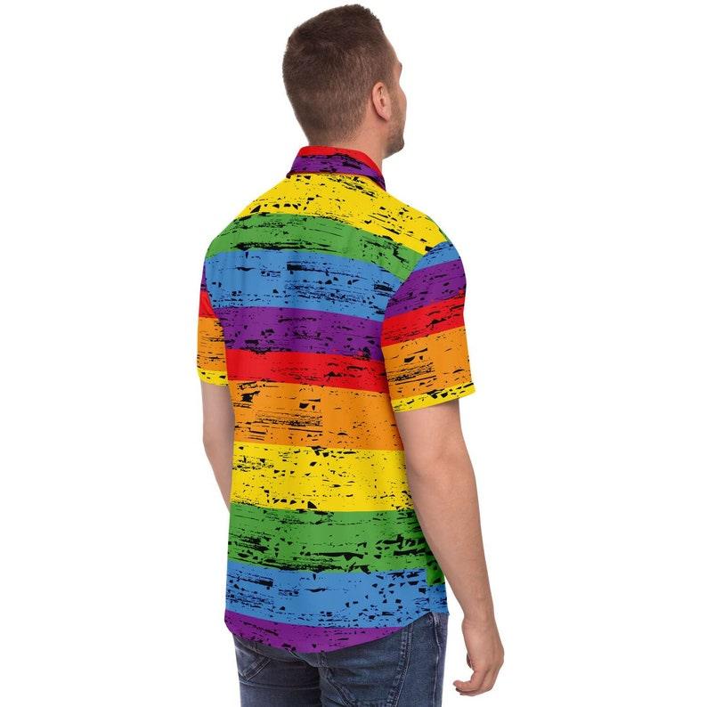 Rainbow Gay Pride Hawaiian Shirt - CustomsPig