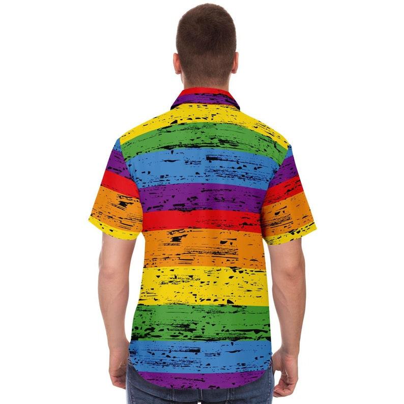 Rainbow Gay Pride Hawaiian Shirt - CustomsPig