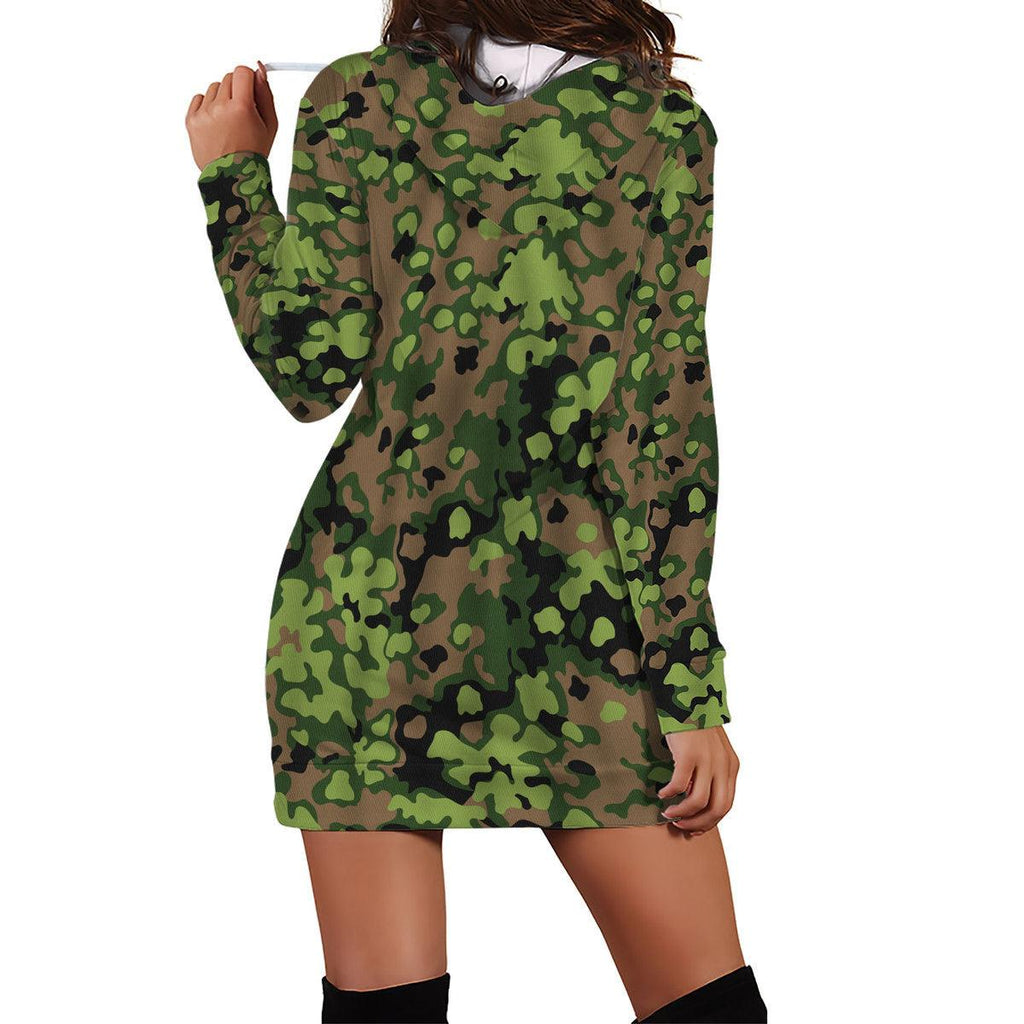 Rauchtarnmuster Blurred Edge Pattern 1939 1944 Dress Hoodie - CustomsPig