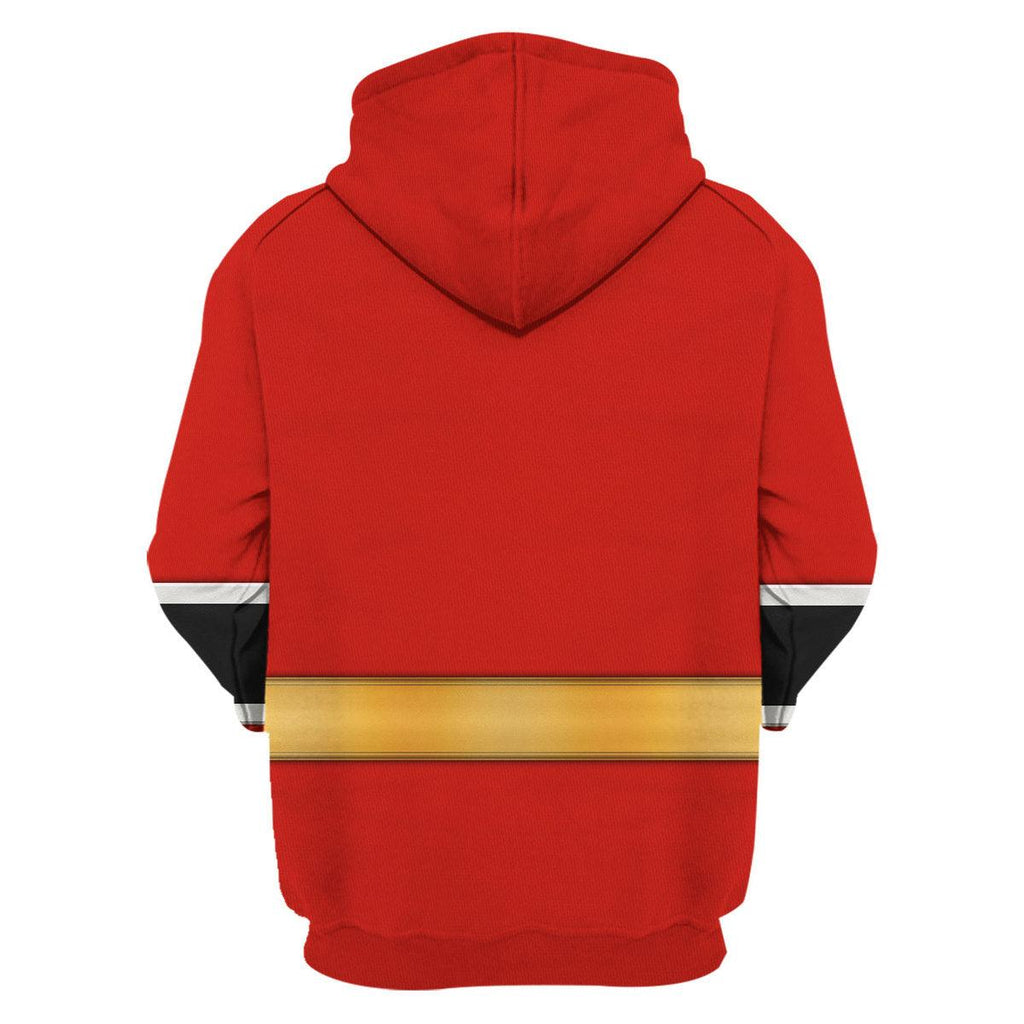 Red Aurico Ranger Hoodies Sweatshirt T-shirt Hawaiian Sweatpants - CustomsPig.com