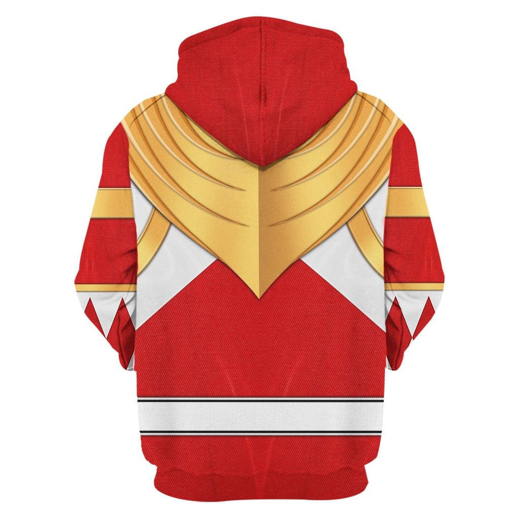 Red Ranger Dragon Shield Hoodies Sweatshirt T-shirt Hawaiian Tracksuit -  CustomsPig.com