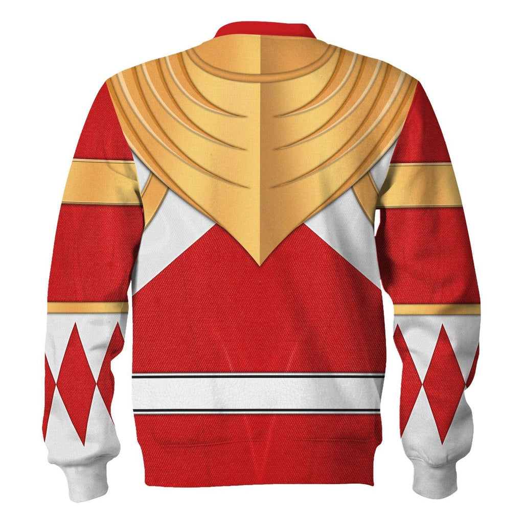 Red Ranger Dragon Shield Hoodies Sweatshirt T-shirt Hawaiian Tracksuit -  CustomsPig.com