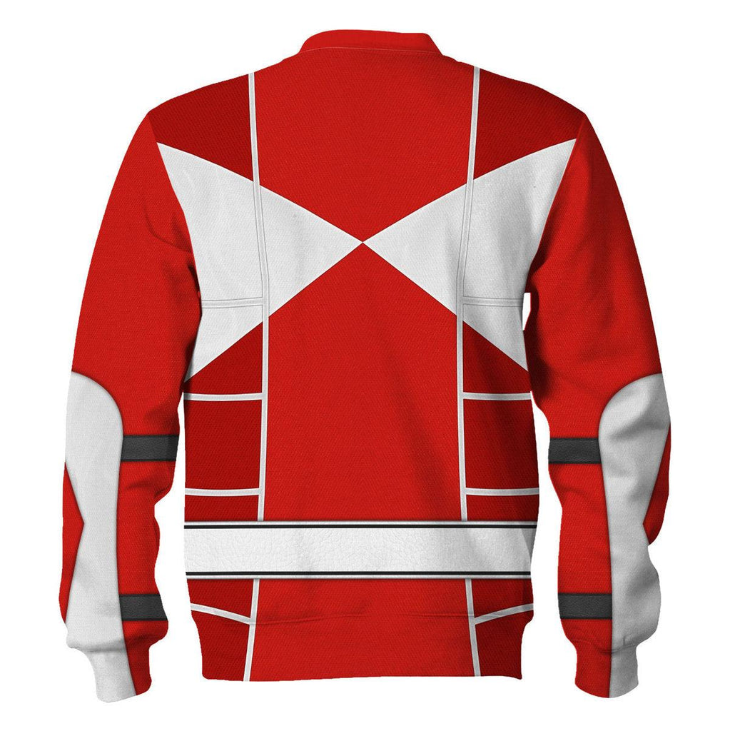 Red Ranger Mighty Morphin Cosplay Hoodies Sweatshirt T-shirt Hawaiian - CustomsPig.com