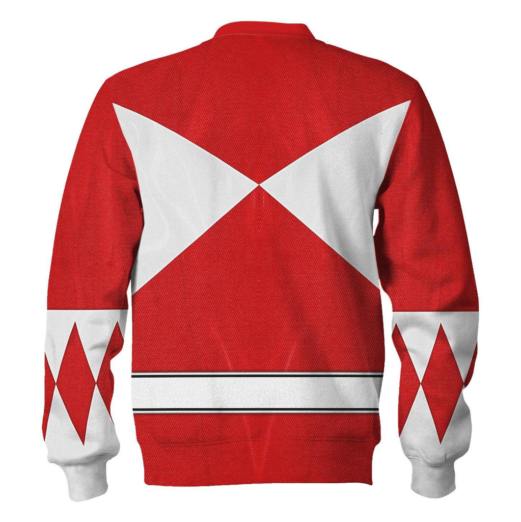 Red Ranger Mighty Morphin Hoodies Sweatshirt T-shirt Hawaiian Tracksuit -  CustomsPig.com