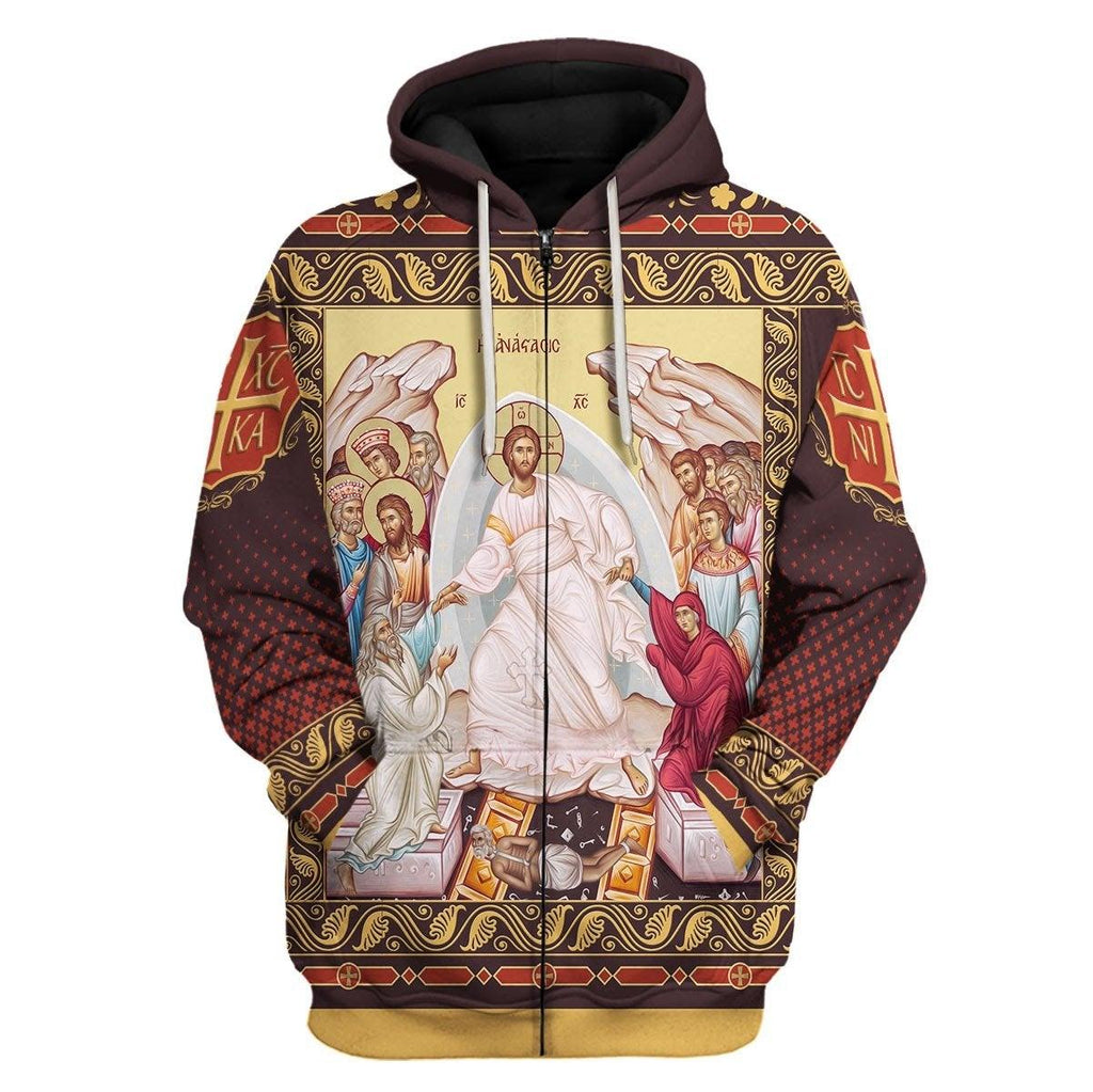 Resurrection of Christ Hoodie - CustomsPig