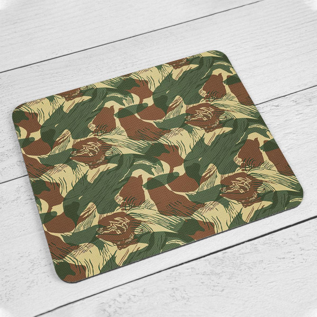 Rhodesian Brushstroke Rhodesian Security Forces 1965 Camo Pattern MousePad - CustomsPig