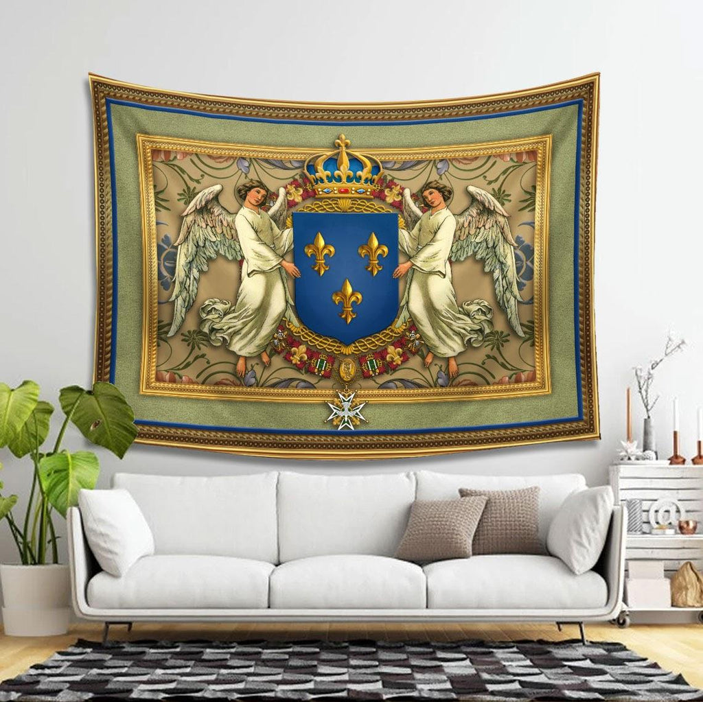 Royal Coat of Arms of France Tapestry - CustomsPig