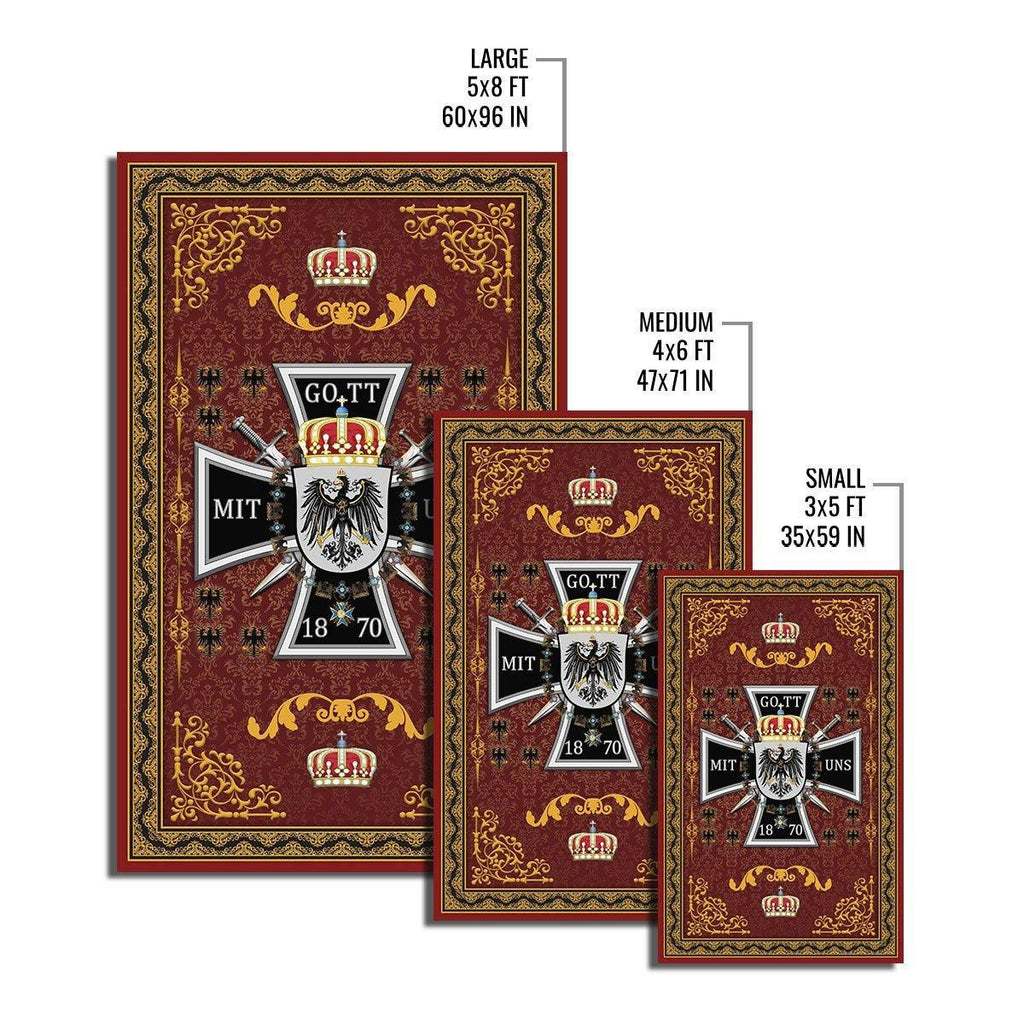 Royal Standard of the King of Prussia Rug - CustomsPig