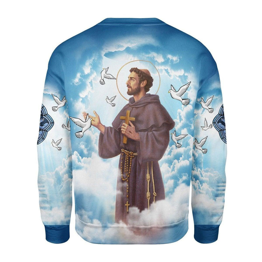 Saint Francis Of Assisi Sweatshirt - CustomsPig