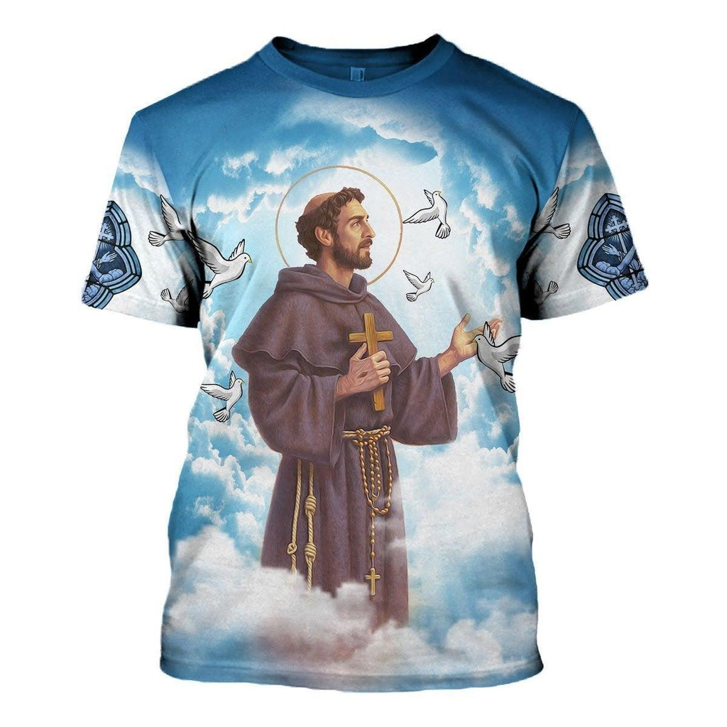 Saint Francis Of Assisi T-shirt - CustomsPig