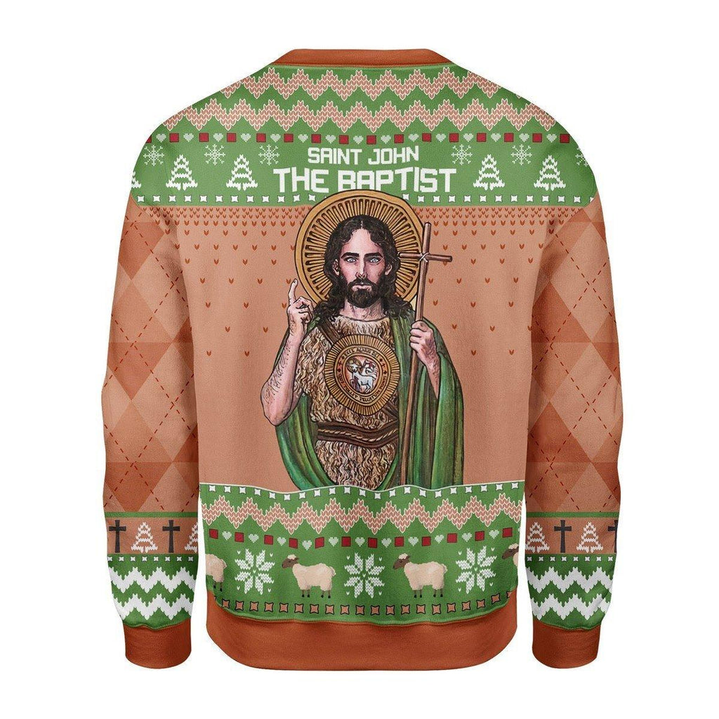 Saint John The Baptist Christmas Sweater - CustomsPig