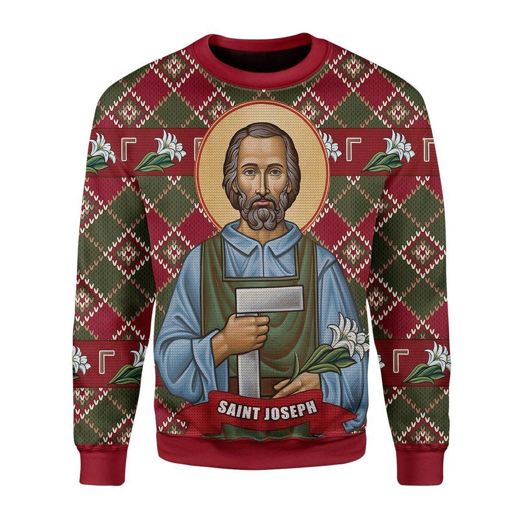 Saint Joseph Christmas Sweater - CustomsPig