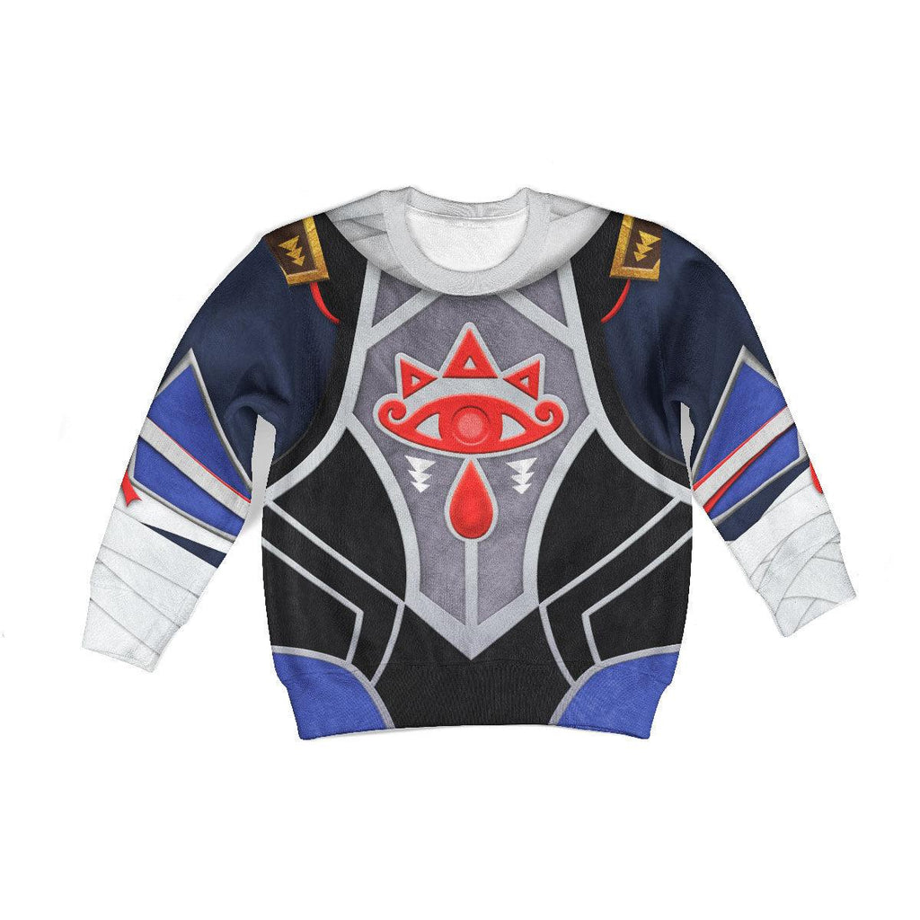 Sheik Zelda Costume Kid Tops Hoodie Sweatshirt T-Shirt - CustomsPig.com