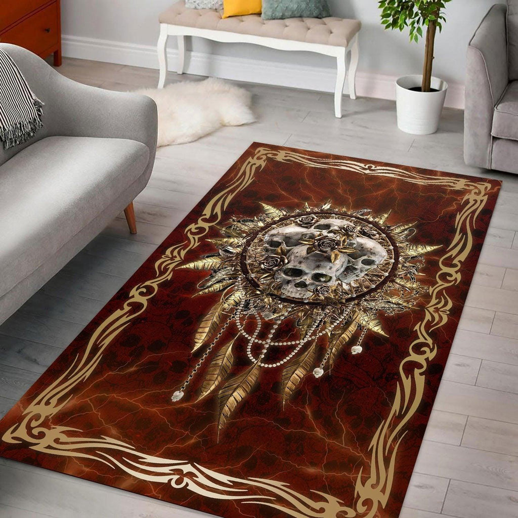 Skull Dream Catcher Rug - CustomsPig