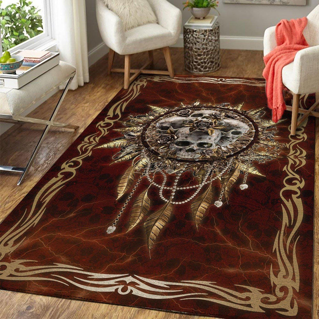 Skull Dream Catcher Rug - CustomsPig