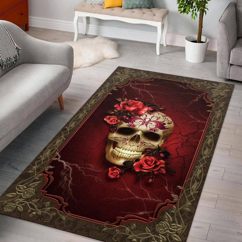 Skull Gothic Rug - CustomsPig