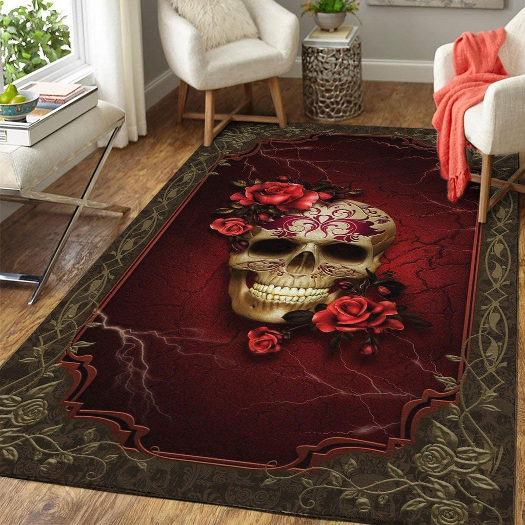 Skull Gothic Rug - CustomsPig