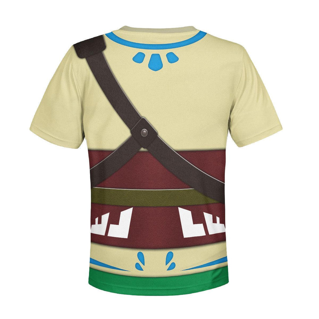 Skyloft Uniform - Skyward Sword Costume Kid Tops Hoodie Sweatshirt T-Shirt - CustomsPig.com