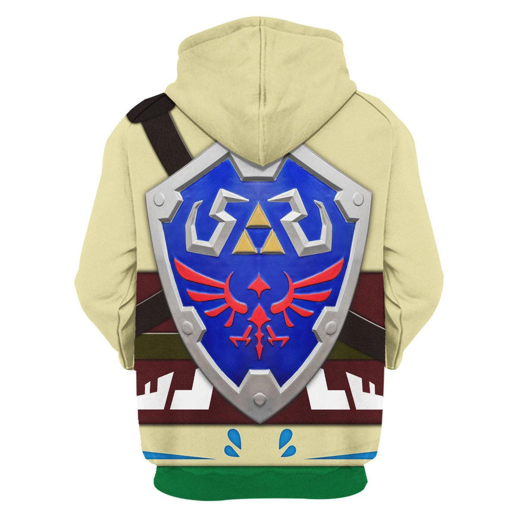 Skyloft Uniform - Skyward Sword Link Attire Shield Unisex Hoodie Sweatshirt T-shirt Sweatpants Cosplay - CustomsPig.com