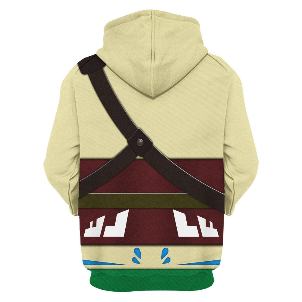 Skyloft Uniform - Skyward Sword Link Attire Unisex Hoodie Sweatshirt T-shirt Sweatpants Cosplay - CustomsPig.com