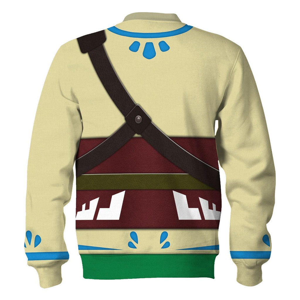 Skyloft Uniform - Skyward Sword Link Attire Unisex Hoodie Sweatshirt T-shirt Sweatpants Cosplay - CustomsPig.com