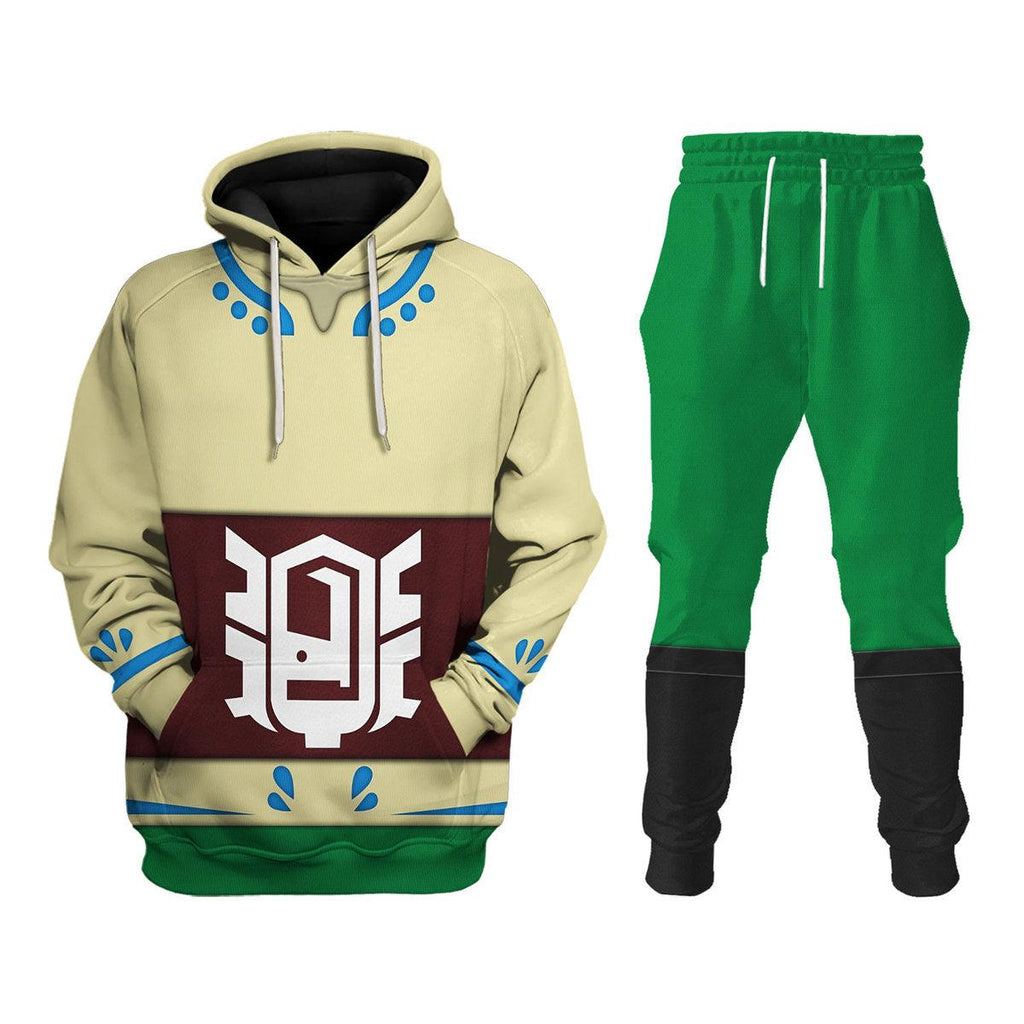 Skyloft Uniform - Skyward Sword Link New Attire Unisex Hoodie Sweatshirt T-shirt Sweatpants Cosplay - CustomsPig.com