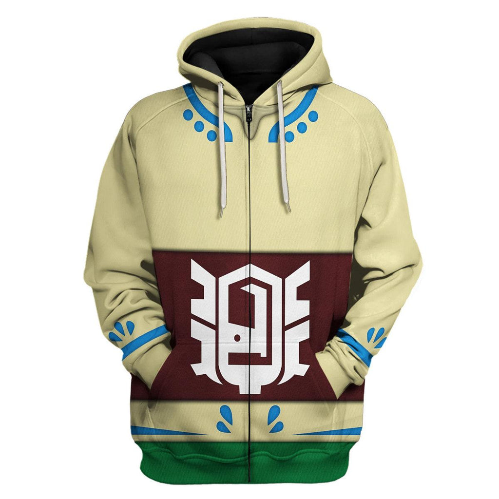 Skyloft Uniform - Skyward Sword Link New Attire Unisex Hoodie Sweatshirt T-shirt Sweatpants Cosplay - CustomsPig.com