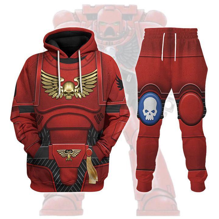 Space Marines Blood Angels V2 T-shirt Hoodie Sweatpants Cosplay - CustomsPig