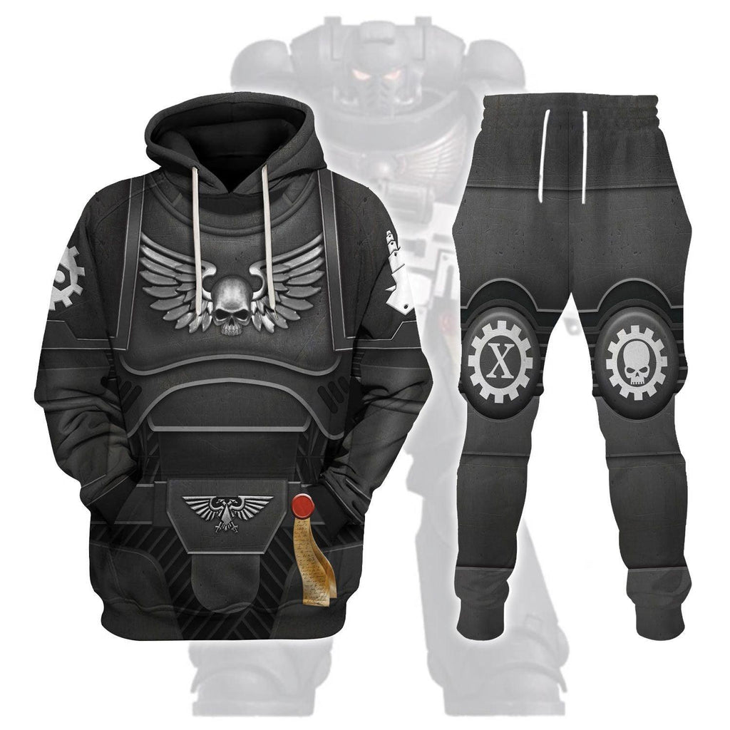 Space Marines Iron Hands T-shirt Hoodie Sweatpants Cosplay - CustomsPig