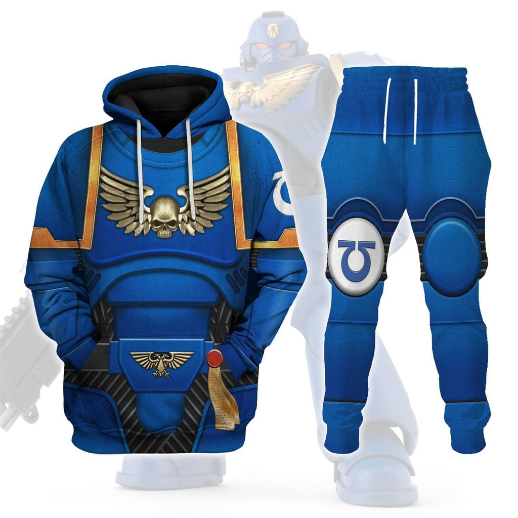 Space Marines Ultramarines T-shirt Hoodie Sweatpants Cosplay - CustomsPig