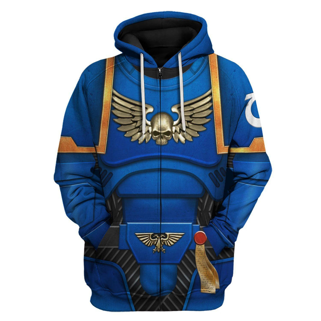 Space Marines Ultramarines T-shirt Hoodie Sweatpants Cosplay - CustomsPig