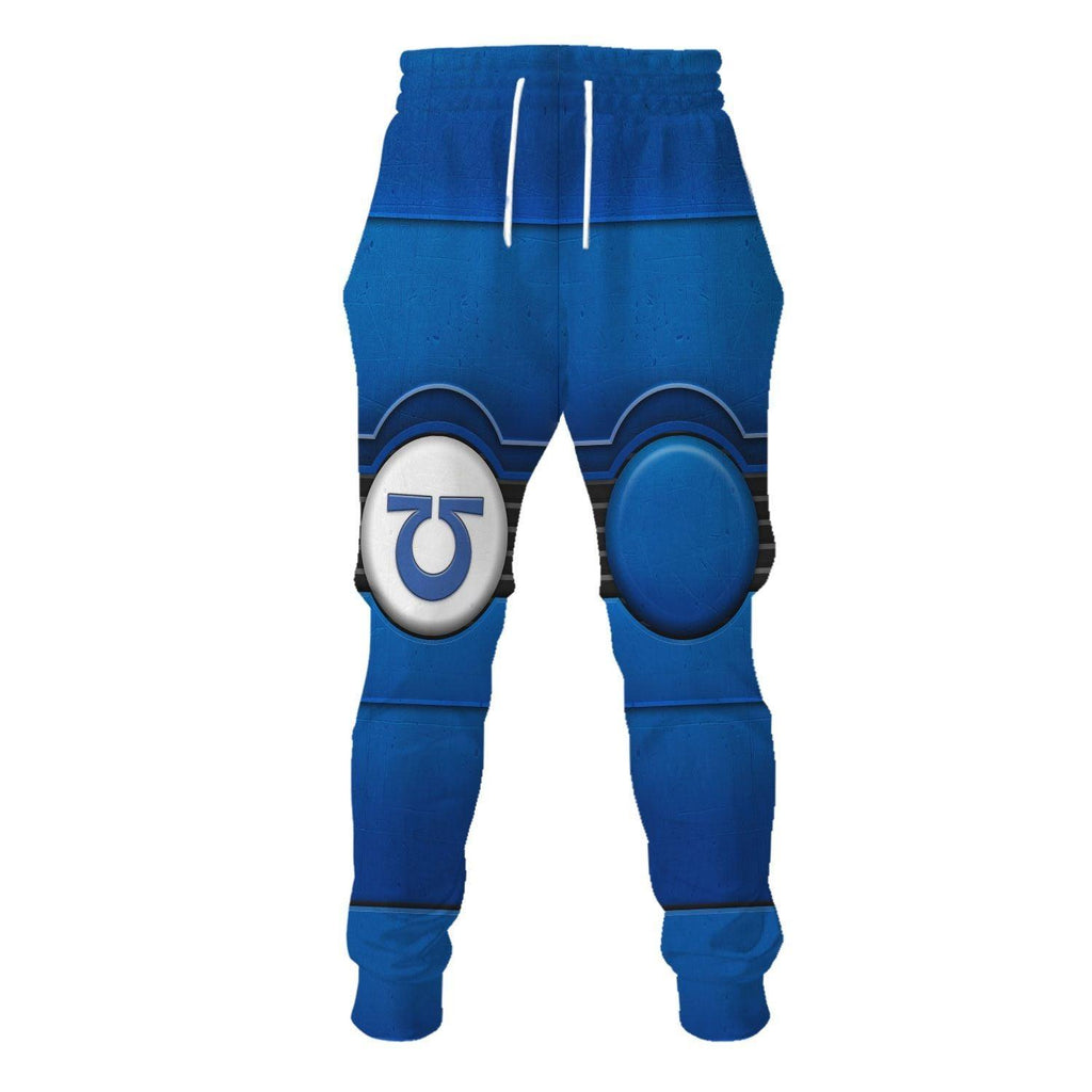 Space Marines Ultramarines T-shirt Hoodie Sweatpants Cosplay - CustomsPig