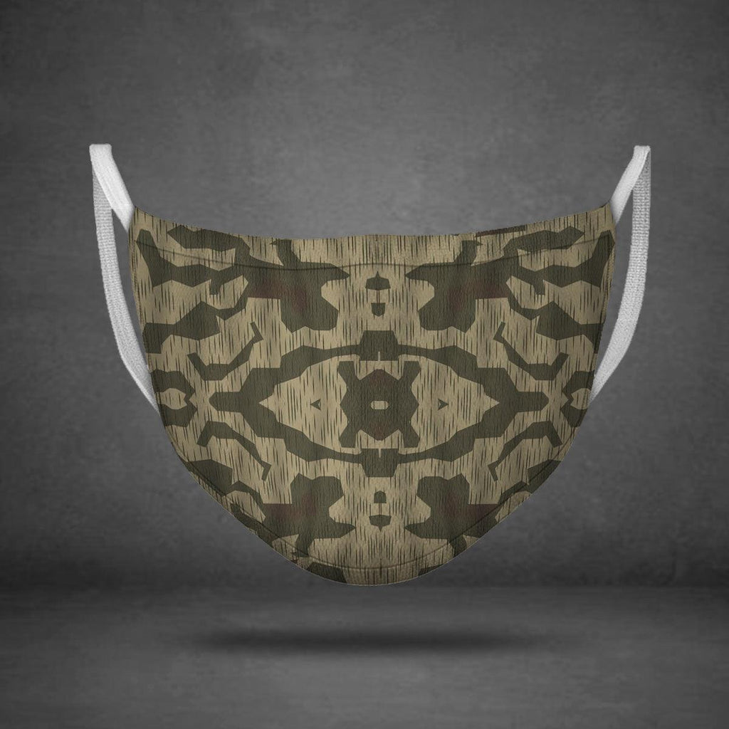 Splinter B Luftwaffen-Splittertarnmuster German WWII Camo Patterns Face Mask - CustomsPig