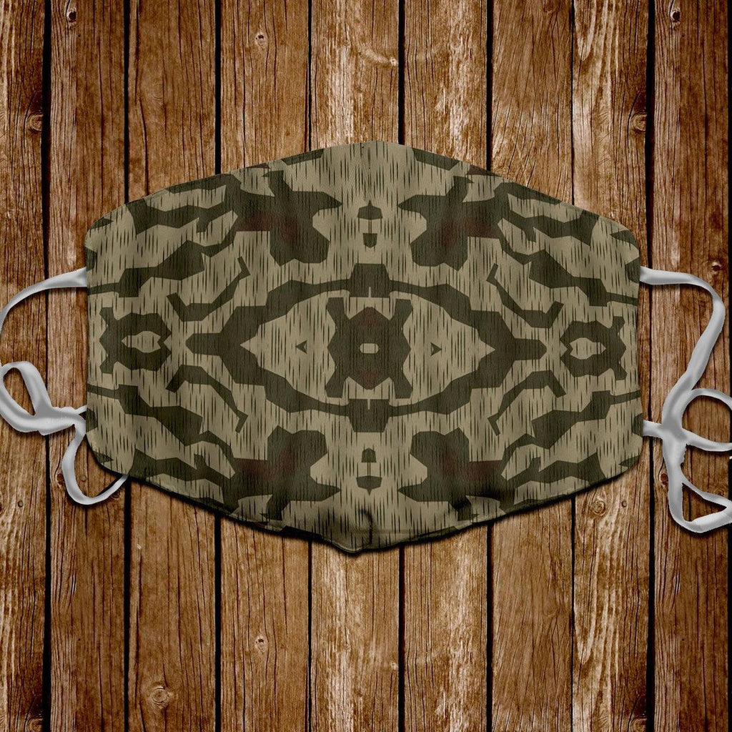 Splinter B Luftwaffen-Splittertarnmuster German WWII Camo Patterns Face Mask - CustomsPig