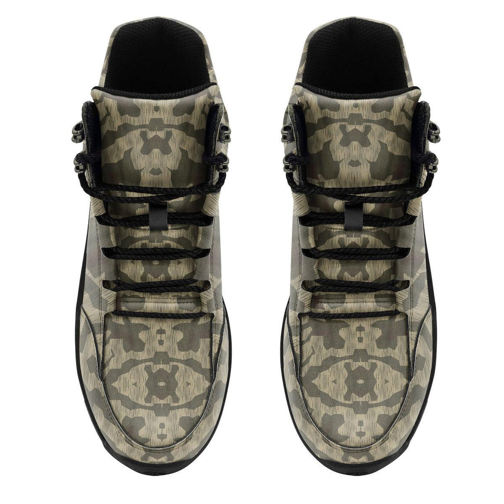 Splinter B Luftwaffen-Splittertarnmuster German WWII Camo Patterns Hiking Shoes - CustomsPig