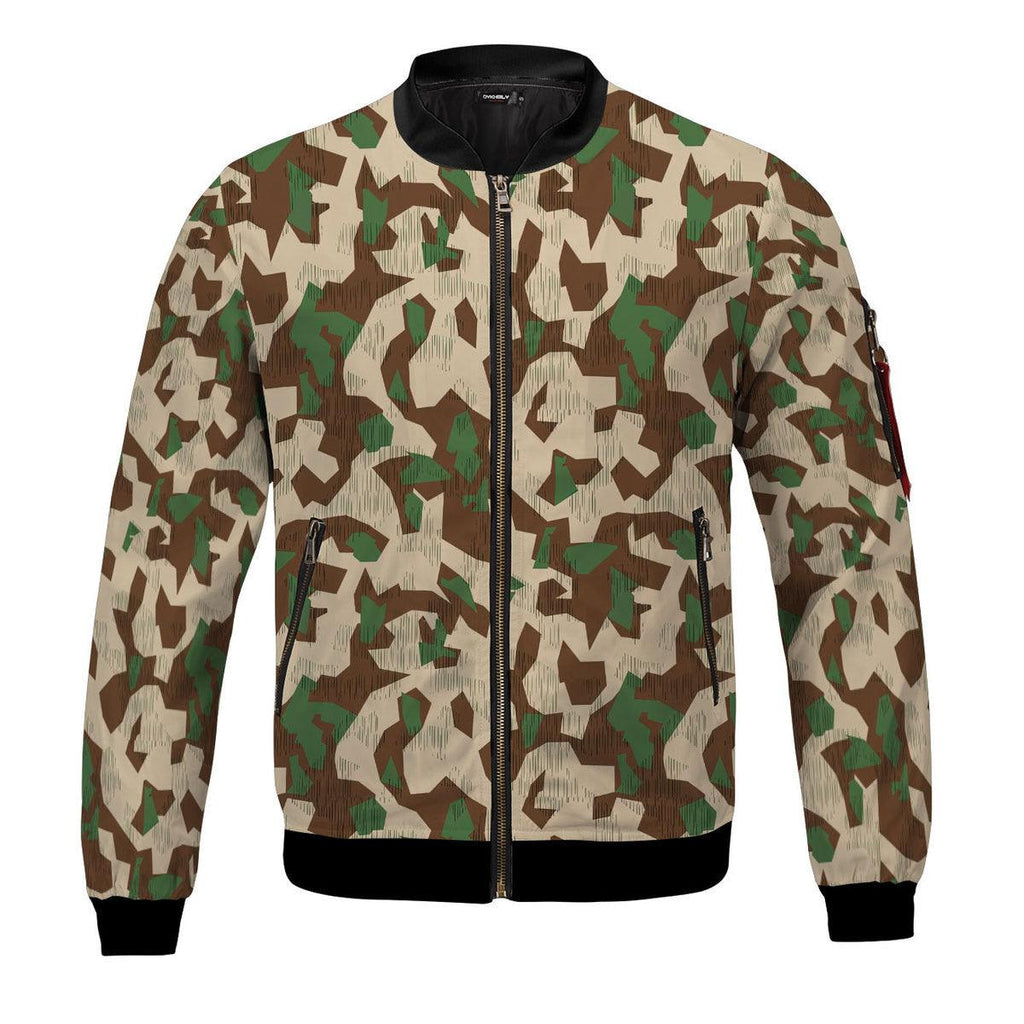 Splittertarnmuster Buntfarbenmuster Colour Pattern Bomber Jacket - CustomsPig