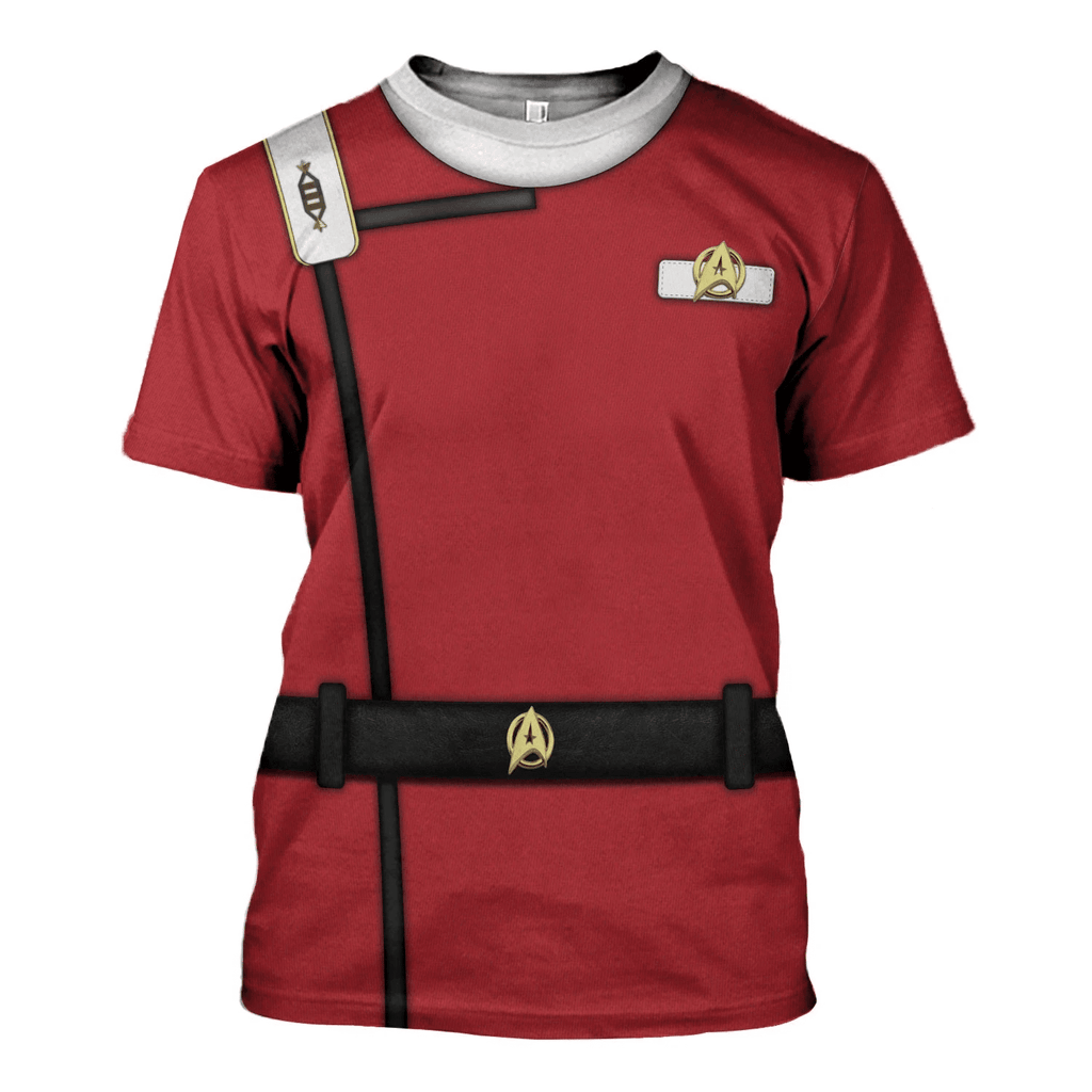 Starfleet UniformThe Wrath of Khan Officer T-shirt Hoodie Sweatpants Apparel -  CustomsPig.com