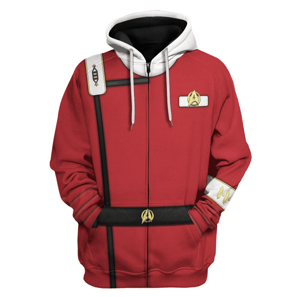 Starfleet UniformThe Wrath of Khan Officer T-shirt Hoodie Sweatpants Apparel -  CustomsPig.com