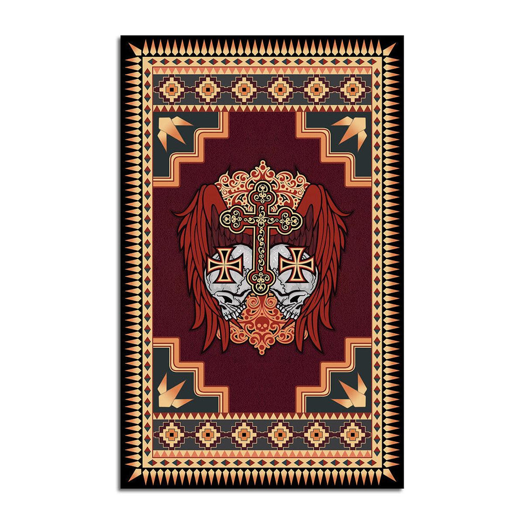 Sugar Skull Wings Rug - CustomsPig